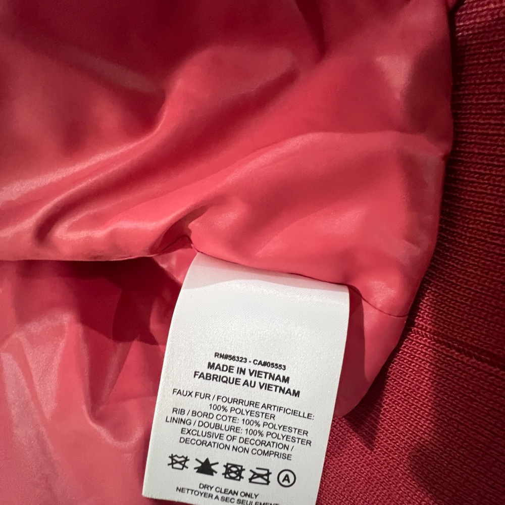 Nike Womens Sportswear Essential Faux Fur Jacket ‘ Archaeo Pink’ Size XL NWT - Picture 7 of 8